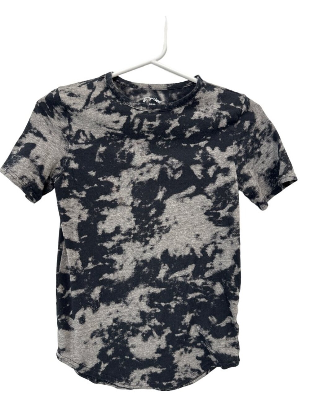 Art Class TShirt Size Medium Tie Dye Short Sleeve Black Gray Cotton Blend Casual